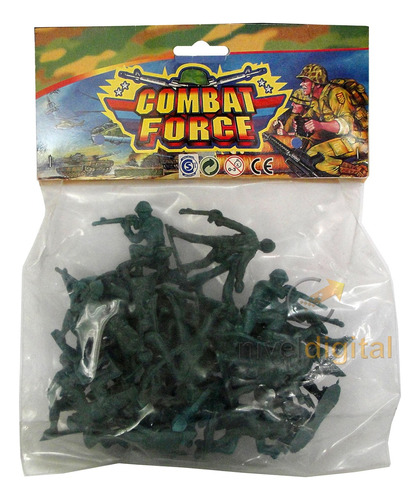 Set Soldaditos Combate Militar Soldados Armados Juguete Niño