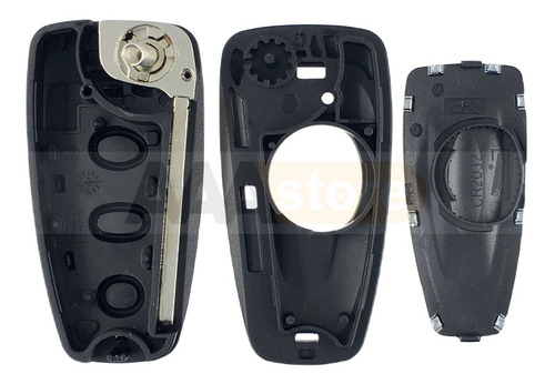 Carcasa Llave Control Ford Ranger Focus Fiesta 3 Botones