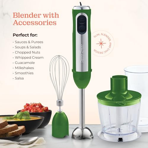 Set De Batidora De Inmersión Multiusos, Batidora De Mano Con