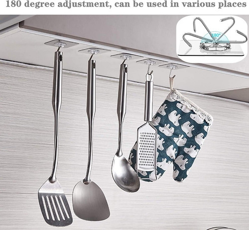 Imagen 2 de 10 de Gancho De Pared X3 Portatil Adhesivo Soporte De Hasta 15 Kg