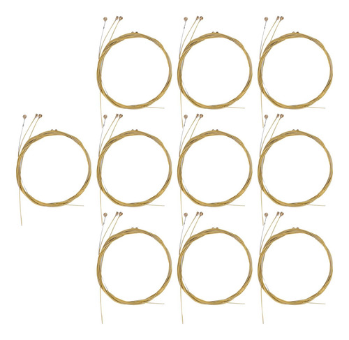 Juego De 10 Cuerdas De Guitarra Cuerdas De Guitarra Dorado