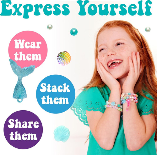 Tarro De Joyeria Creativity For Kids Con Cuentas De Sirena: