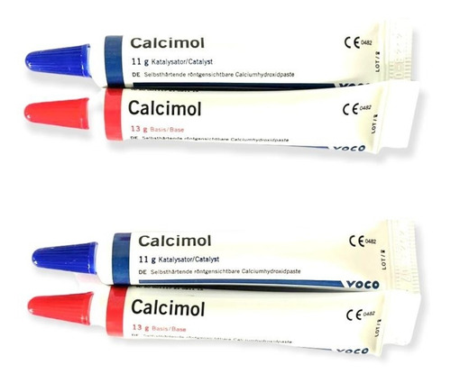 Kit De 2 Pastas Dentales Hidroxido De Calcio Calcimol Voco