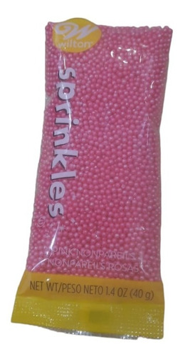 Sprinkles Pink Nonpareils Wilton (40 Gr)   2 Unidades