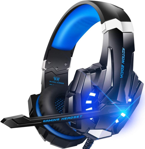 Audifonos Diadema Gamer Bengoo G9000 Azul Ps4 Pc Xbox One 