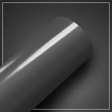 Envelopamento Vinil Cinza Escuro Brilho Com 2m X 1,52m