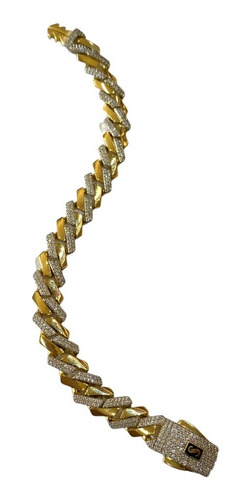 Pulso Monaco Chain 18cm En Oro 10kt Joyeria Zaira