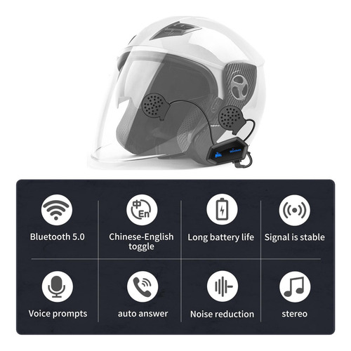 Intercomunicador De Auriculares Inalámbricos Para Motociclet