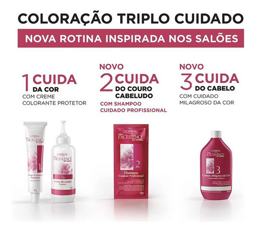 Tinte para el cabello Loreal de Imedia Excellance, tonos rubios, elige tu tono 7.11, rubio gris natural