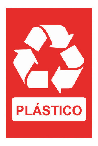 Placa De Sinalização Pvc Coleta Seletiva Plástico 1