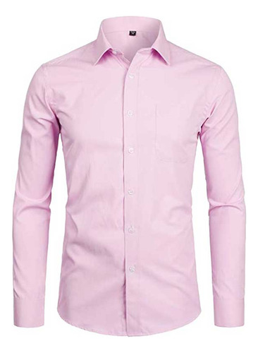 Camisa De Vestir Ajustada Para Hombre Camisa De Marca De Ma