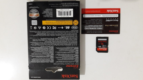 Cartão Sandisk Sd Sdhc Extreme 16gb Classe 10 Full Hd Sjuros