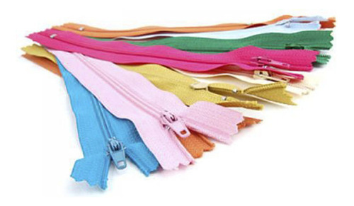 50 Cremalleras Duraderas De Nailon Con Extremo Cerrado De 7