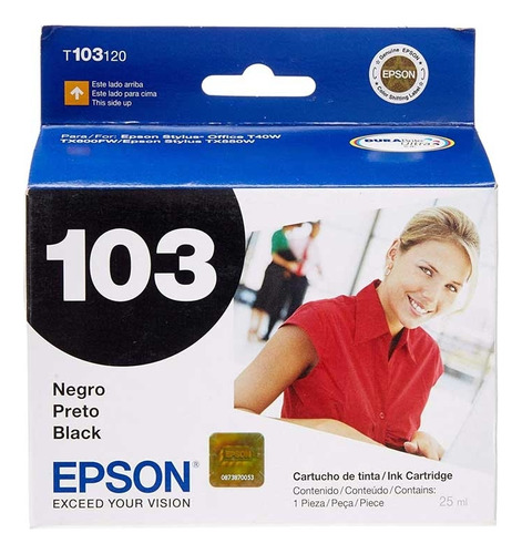 Epson T103120 Negro Stylus T40w/tx600fw/550w Cp (d)