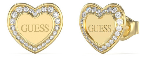 Arete Guess Jube04035jwygt/u De Acero Quirúrgico Dorado - 2 X Pack