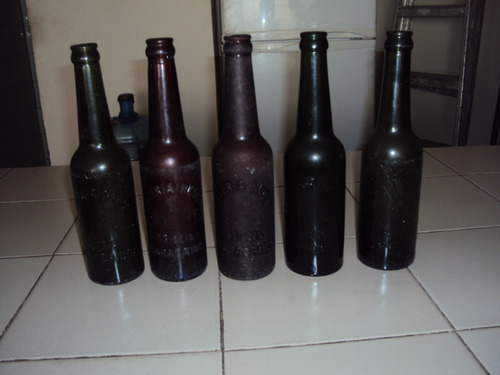 Botellas Antiguas De La Cerveceria Regional. 1/3 Lts.