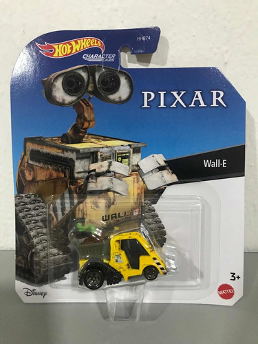 Wall-e Pixar Hot Wheels Disney Mattel Character Cars Color Marrón Oscuro