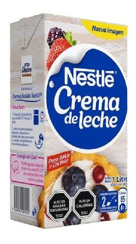 Crema Larga Vida La Lechera Nestle 1 Litro( 4uni) Super