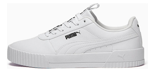 Tênis feminino Puma Carina Bold cor puma white/puma white - adulto 34 BR