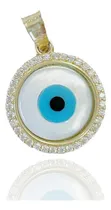 Comprar Dije De Ojo Turco Griego Nazar Nacar Md 1.4 Cm Zc Oro 10k