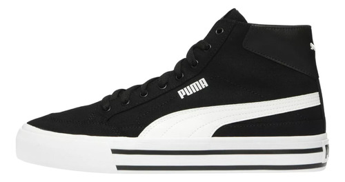 Tenis Puma Court Classic Vulc Mid Fs Negro Softfoam