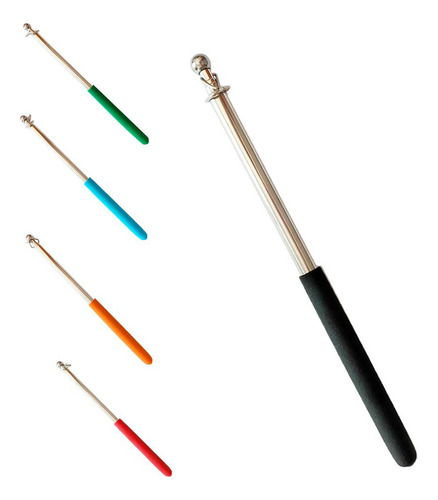 Li Asta Telescópico De 1m De Material Acero Inoxidable Negro