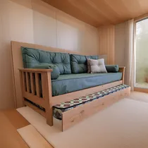 Comprar Diván Cama Sillón +2 Colchones + Kit Funda Y Almohadones Eco