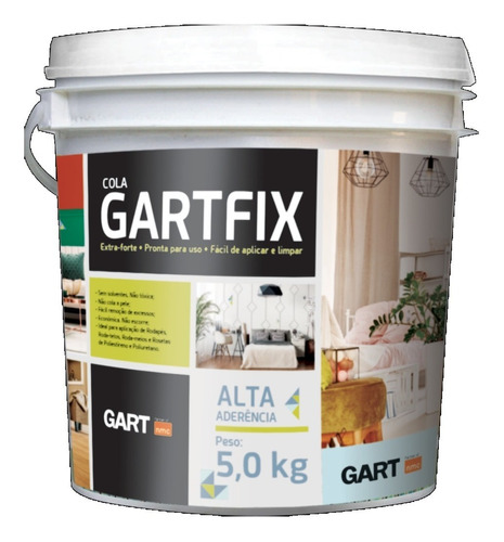 Cola P/ Molduras Sancas Rosetas Rodapés Gartfix 5kg Gart