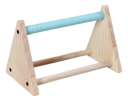 Soporte De Madera Para Loros, Percha De Pie Para Loros, Azul