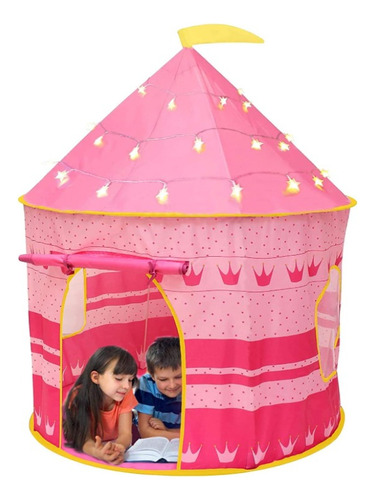 Carpa Castillo Casita Armable Niños Niñas Azul Rosado 