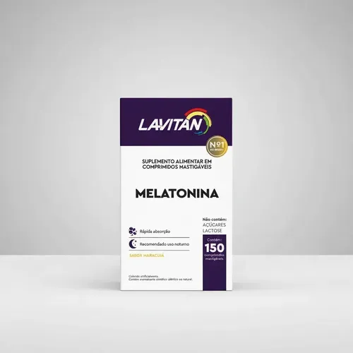 Melatonina Lavitan em comprimidos sabor Maracujá de 150 un