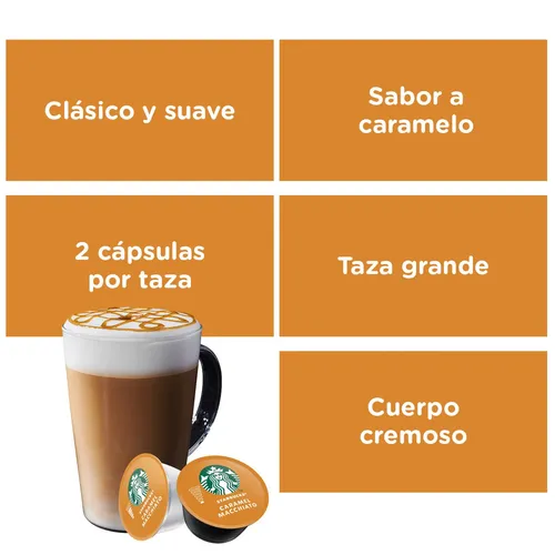 C psulas Starbucks Caramel Macchiato X 12 Dolce Gusto