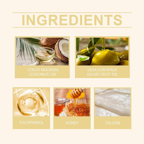 Bálsamo De Sebo De Res Batido Y Miel, Crema Facial Con