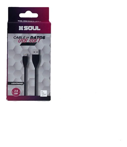 Imagen 4 de 5 de Cable Usb Reforzado Compatible iPhone SE 6 7 8 Plus Xr Xs 11