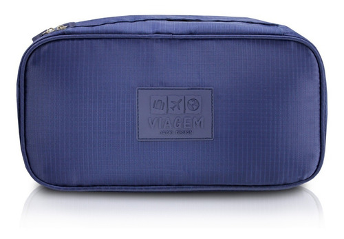 Bolsa Porta Lingerie Feminino Viagem Jacki Design Arh18612 Cor Azul