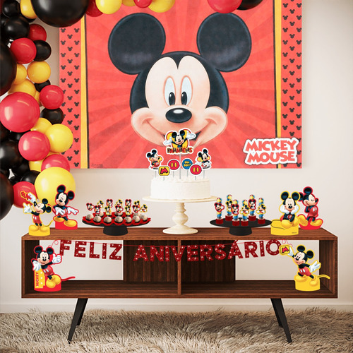 Kit Festa Fácil Mickey Aniversário Criança Infantil