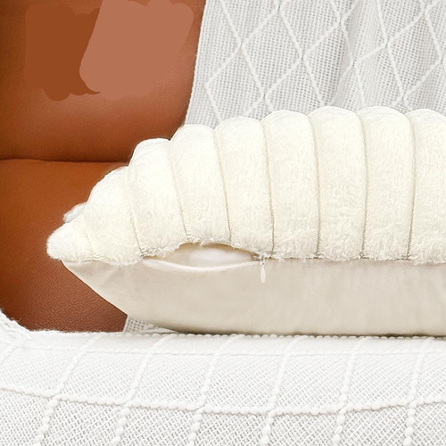 2 Fundas De Almohada Suaves De Color Blanco Cremoso