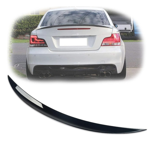 Aleron Bmw Serie 1 E82 Estilo M Performance Negro Brillante