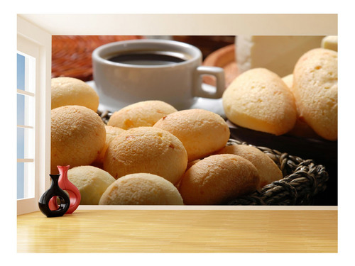 Adesivo De Parede Alimentos Pão De Queijo Café 3,5m² Al336 | Parcelamento sem juros Adesivo De Parede Alimentos Pão De Queijo Café 3,5m² Al336 | Parcelamento sem juros