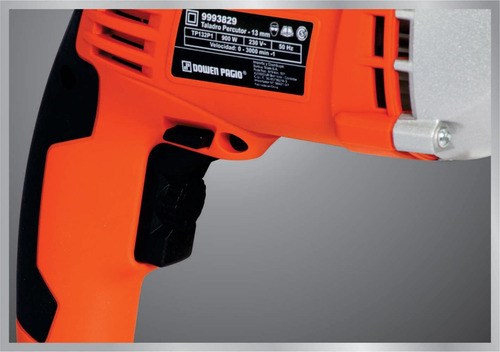 Imagen 4 de 9 de Taladro percutor atornillador eléctrico de 13mm Dowen Pagio TP132P1 950W + accesorio con caja de cartón 220V 50Hz