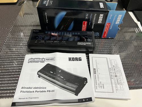 Afinador Cromátic De Baixo E Guitarra Korg Pitchblack Pb-04 Preto (Usado)