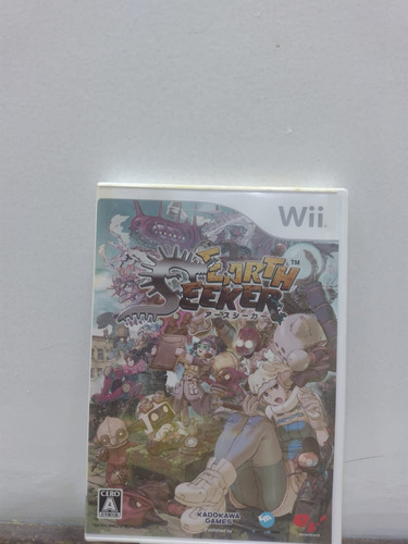 Jogo Wii Earth Seeker Japones Jrpg Novo Mas Com Avarias