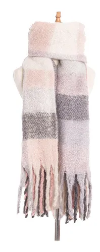 Mujeres Hombres Bufanda De Cashmere Sólido Rosa Claro 2