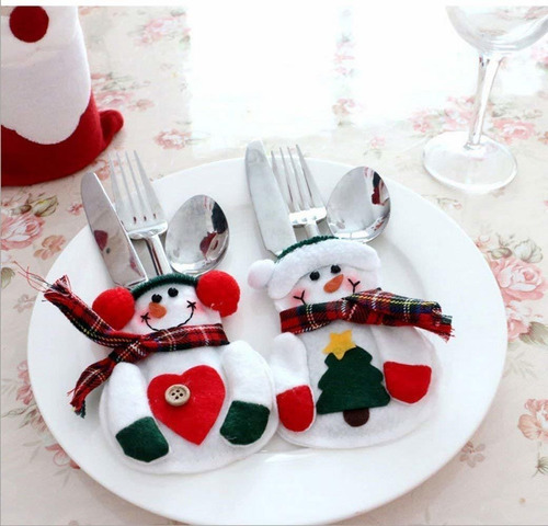 Warmstor 8pcs [cena Decoracin De La Mesa] Navidad Mueco De N