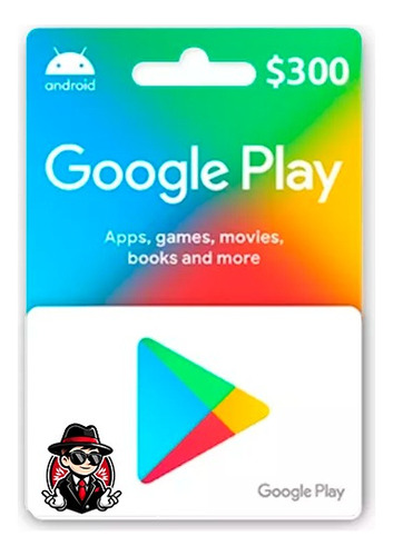 Tarjeta De Regalo Google Play $300