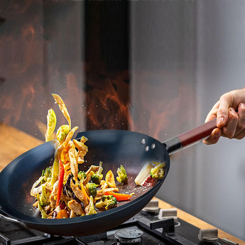 C-f Sartén Wok Wok De Fondo Redondo Wok De Cocina General