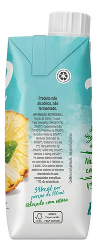 Suco Abacaxi Com Hortelã Baixa Caloria Tial 330ml- Kit Com 9