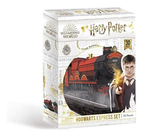 Imagen 1 de 5 de Harry Potter - Expreso De Hogwarts - Puzzle 3d