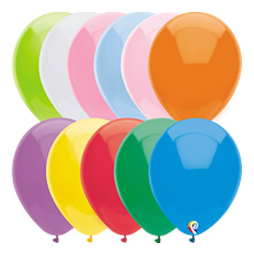 Globo Sensacional #9 C/100 Pz Varios Colores