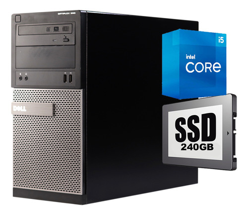 Torre Pc I5 - 8gb Ram - 240gb Ssd - Win10 Para Oficina -980 (Reacondicionado)